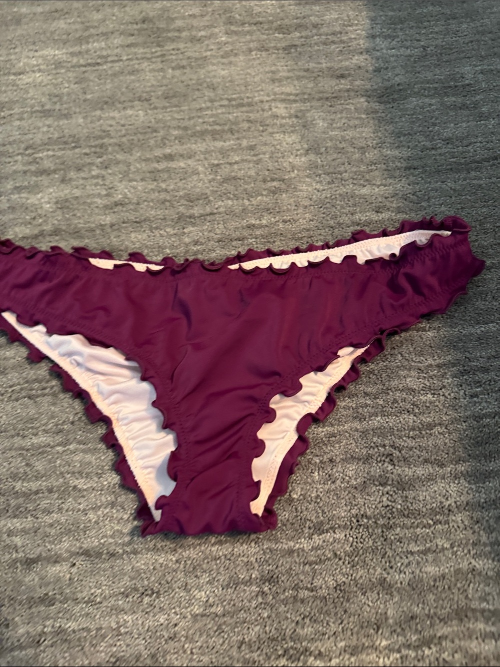 Shade & Shore Plum Ruffle Bikini Set - Picture 5 of 6